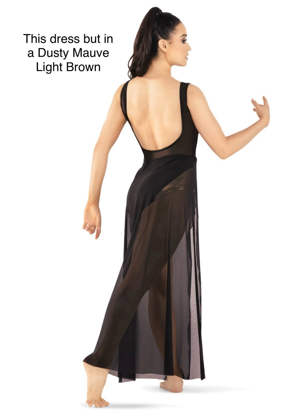 Dust Mauve Dance Dress - Women's Performance Dress - Picture 2 of 7